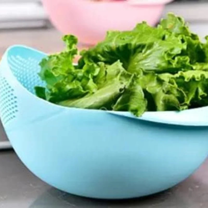 Multifunctional Rice Washer and Strainer Bowl