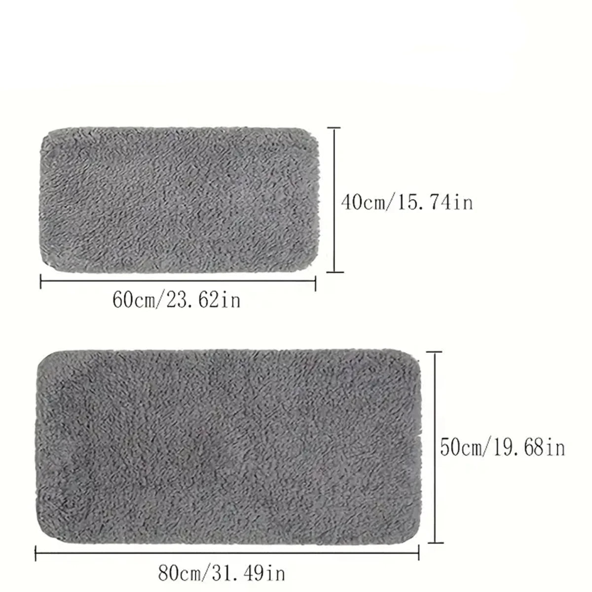 Water absorbtion anti slip bathroom mat