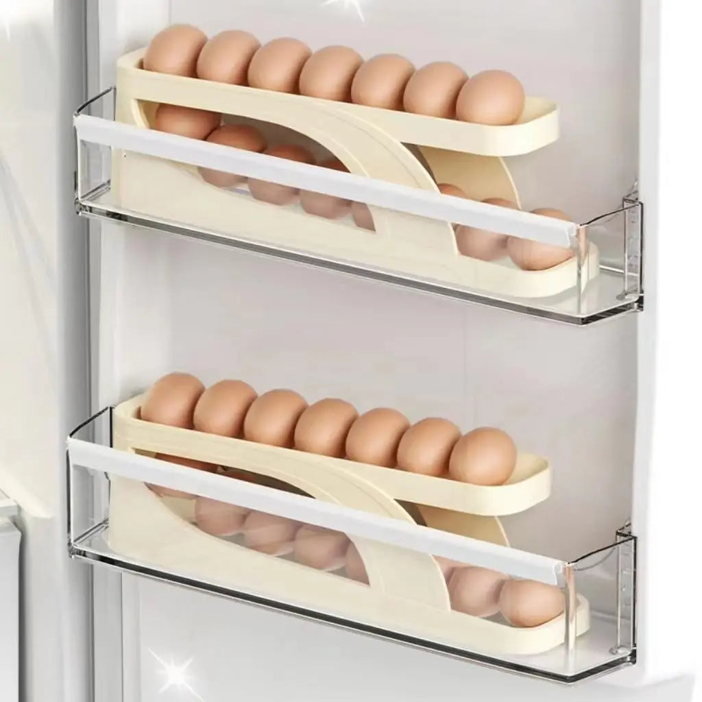 Space saving Automatic Rolling Double-layer Egg Dispenser