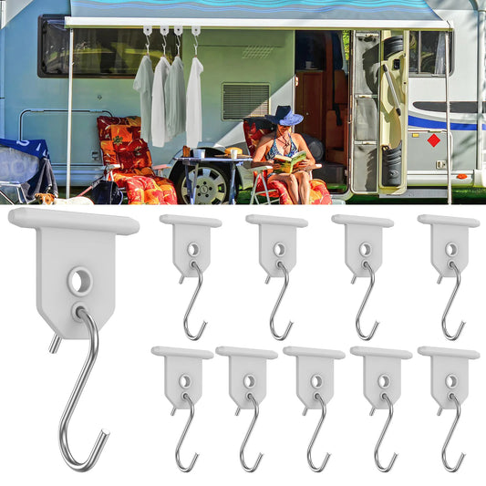 10Pcs Sturdy Awning Hooks for RV