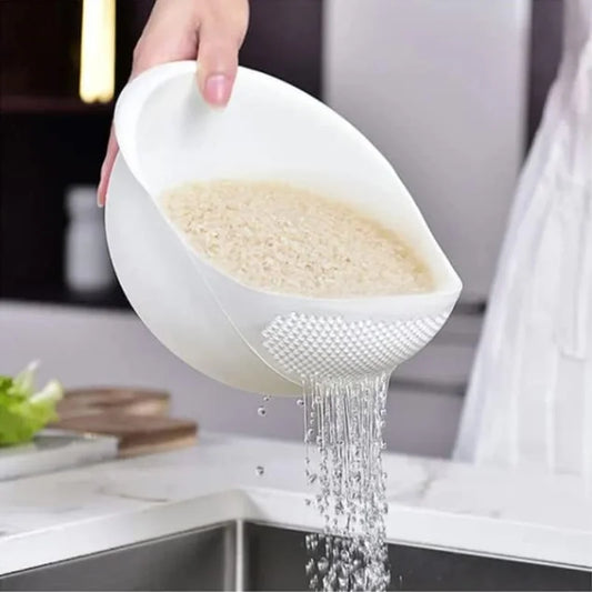 Multifunctional Rice Washer and Strainer Bowl