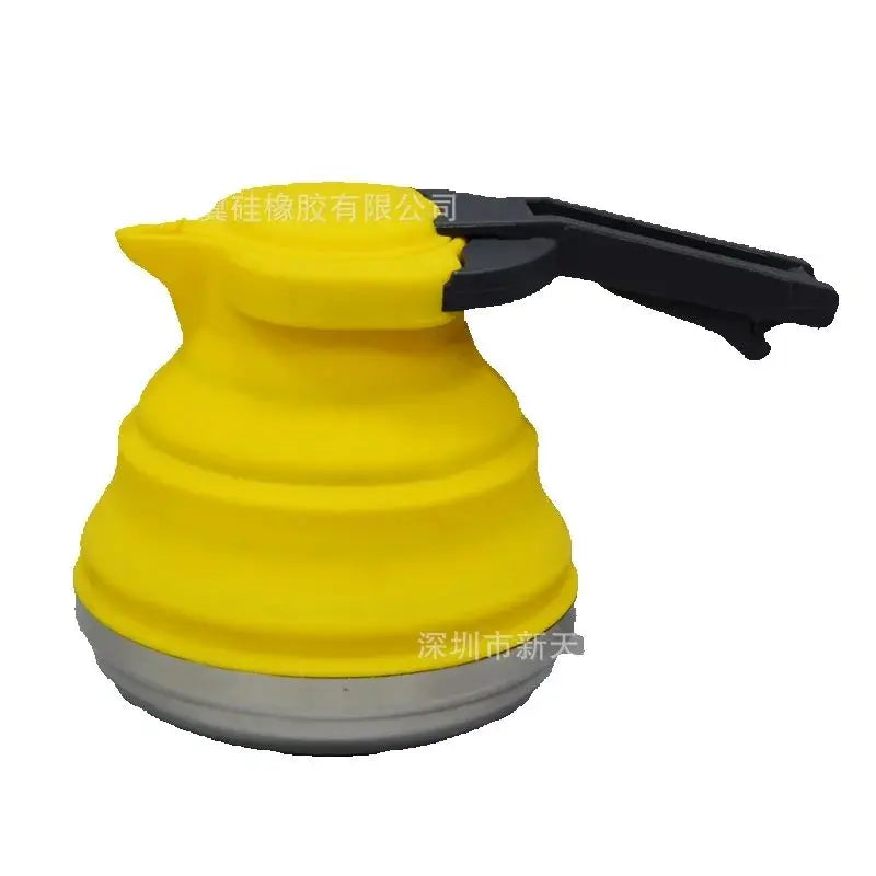 Collapsible Silicone Kettle 1.2L Steel Bottom