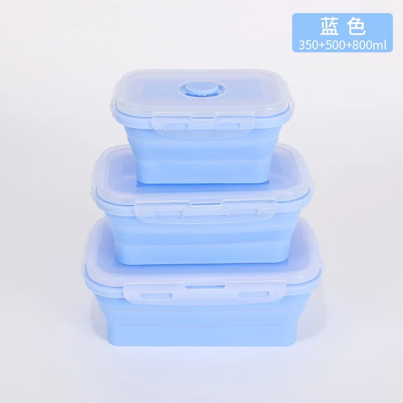 4PS Collapsible Food Storage Containers with Lids & Vent