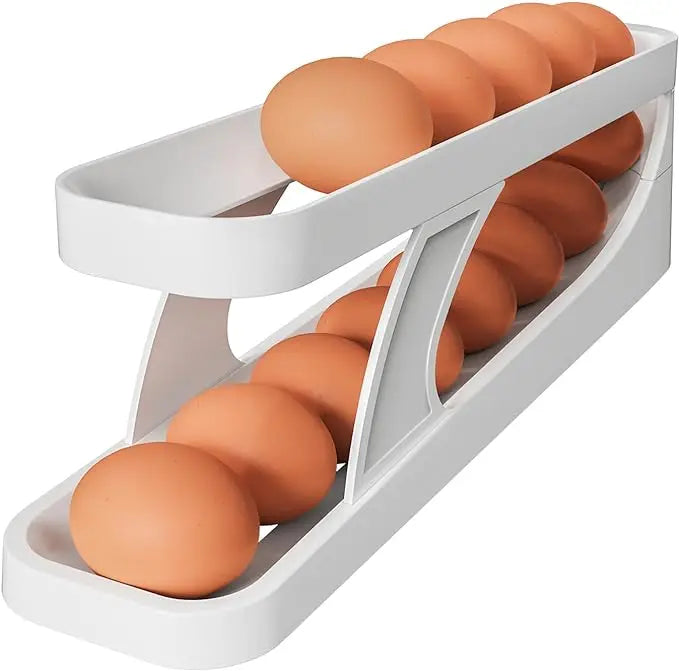 Space saving Automatic Rolling Double-layer Egg Dispenser